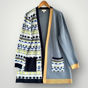 Style & Co blue cardigan sweater women size 0X